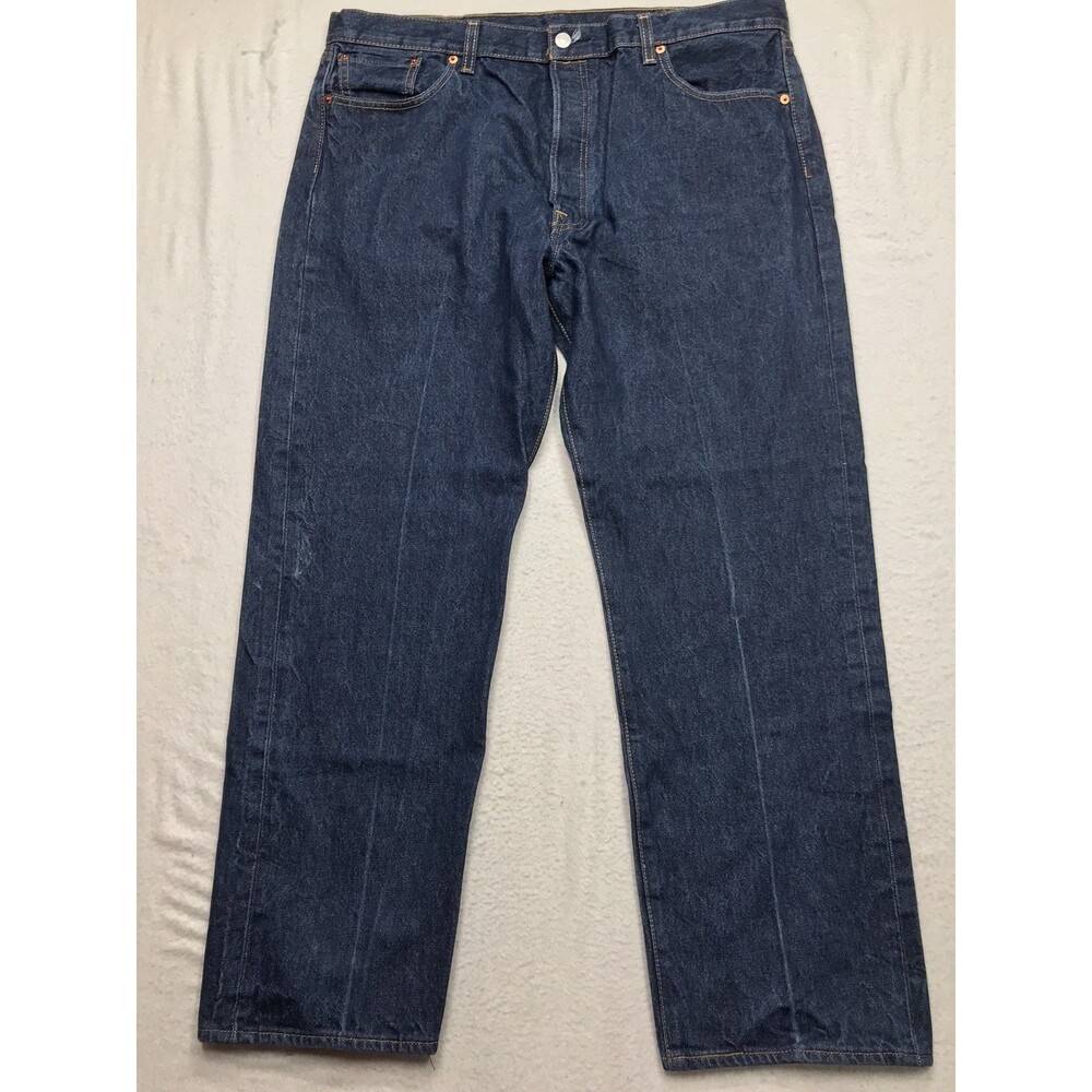 LEVIS 501xx Jeans Men 40x30 (42/32 tag) Dark Wash Button Fly Straight